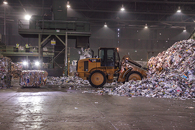Photography taken for Parry & Evans at their Deeside Recycling Plant Warehouse
