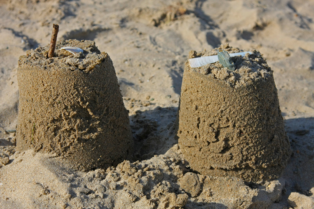 Sand-forts (too small to call them castles)