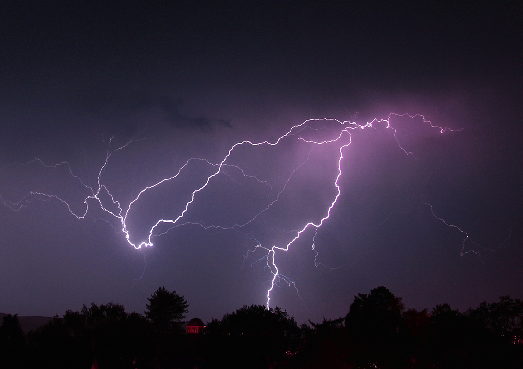 Lightning over Llandrindod Wells