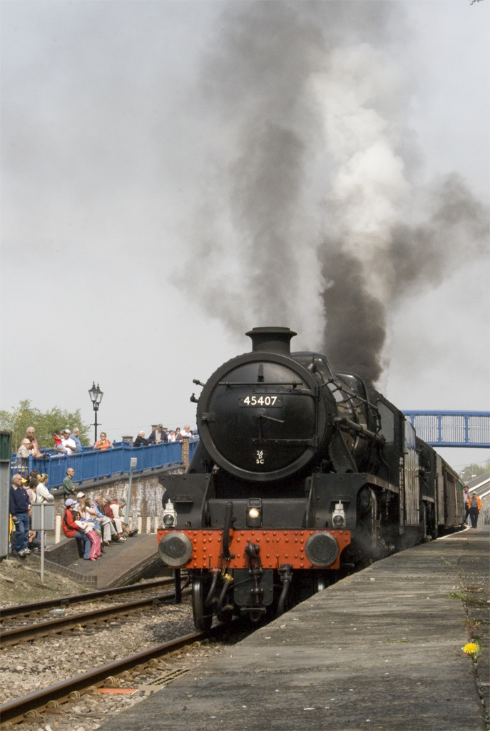 Steam Train Special leaving Llandrindod Wells Station