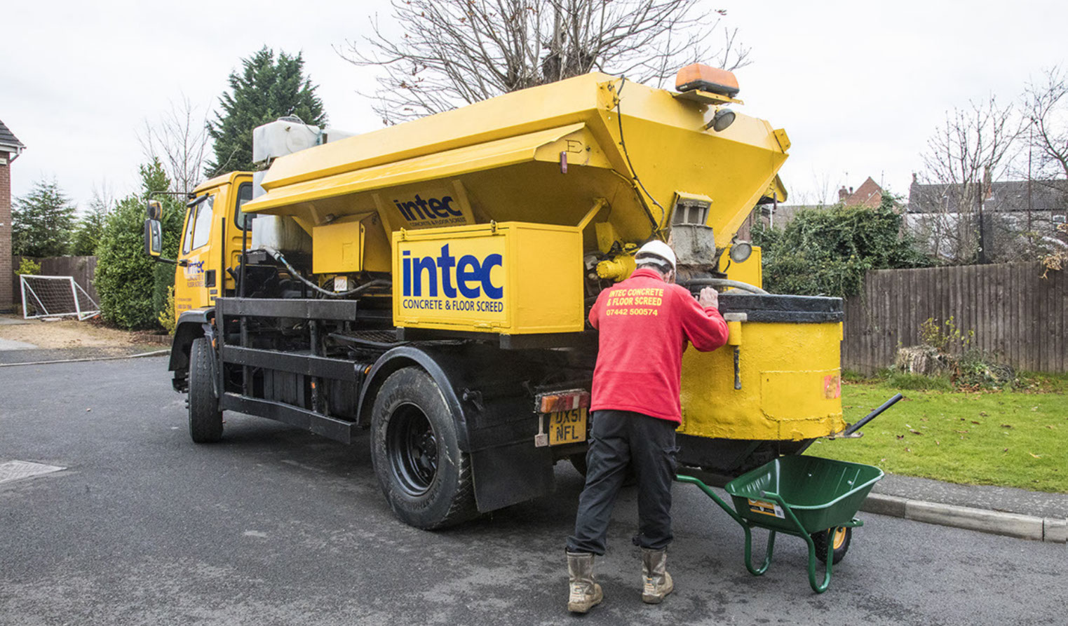 Advertising shoot for concrete company.