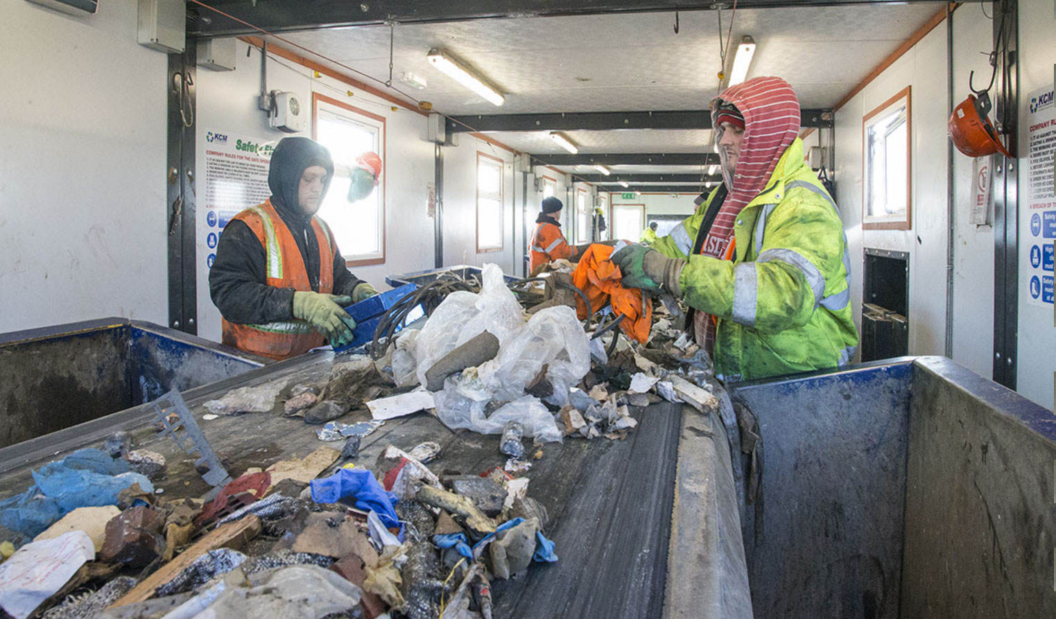 Advertising shoot for recycling company.