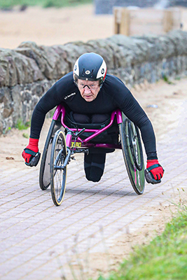 Swansea Half Marathon, Wheelchair Competitor